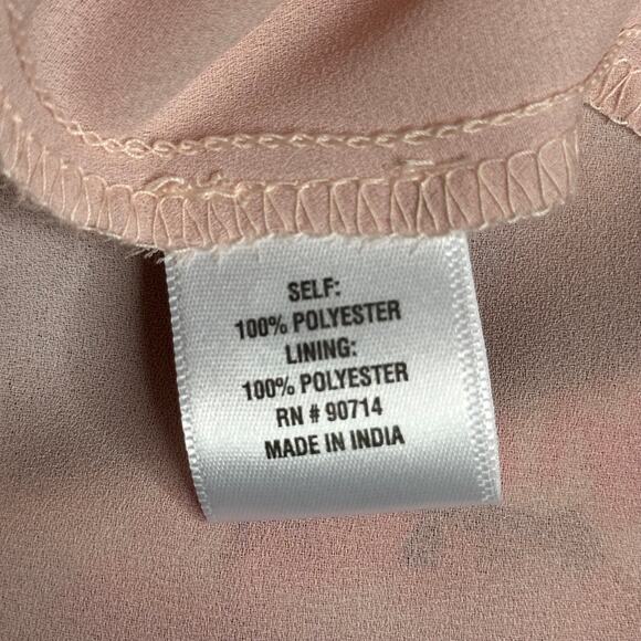 NWT MSK Flutter Sleeve V-Neck Multi Floral Print Chiffon Dress Womens Size Small - Picture 14 of 16